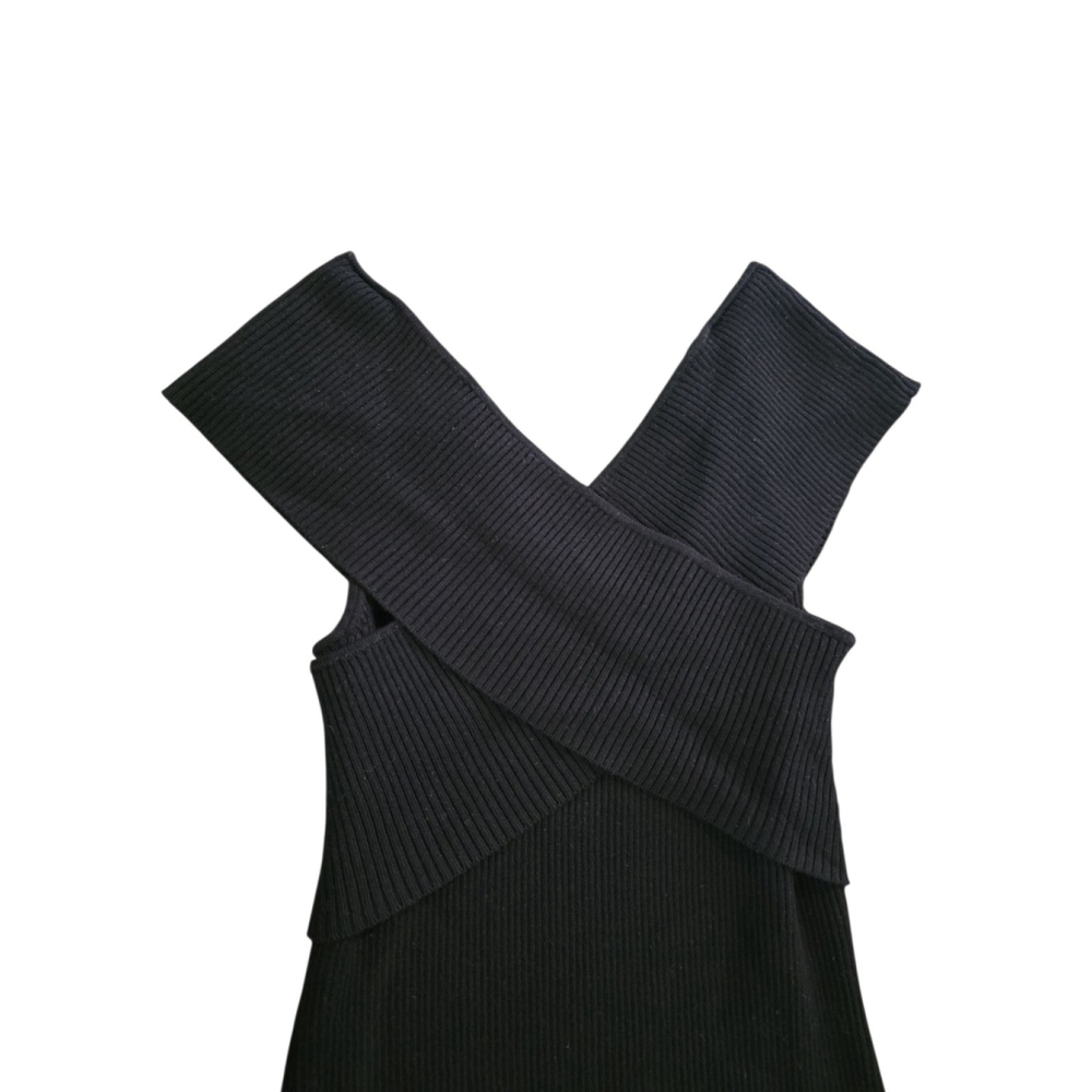 inc international concepts Tank Top Black Size Medium INC Criss Cross - Picture 3 of 4